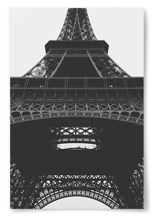 Poster Eiffeltornet Porträtt