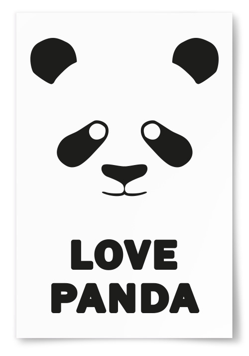 Poster &quot;Love Panda&quot; 