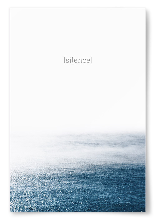 Poster &quot;silence&quot;