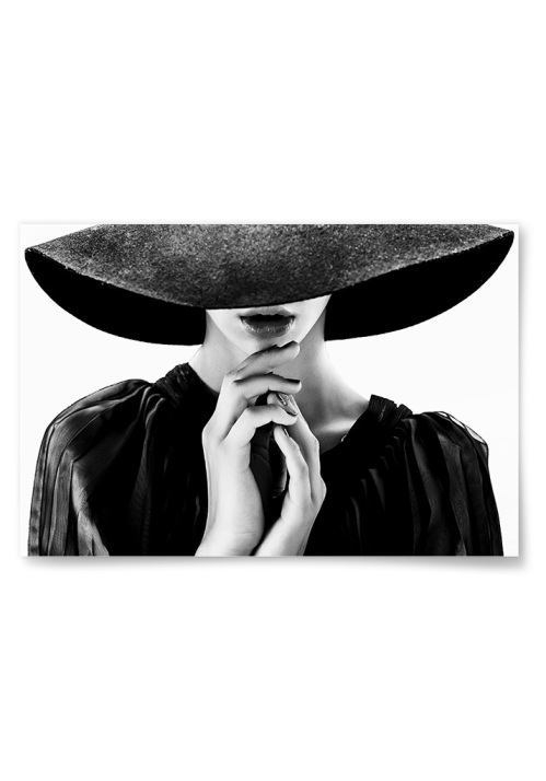 Poster Kvinna Med Hatt