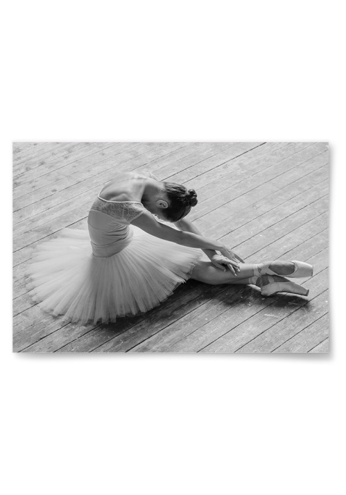 Poster Ballerina som Stretchar