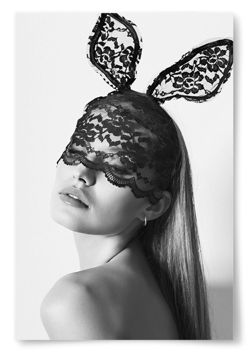 Poster Girl With Bunny Ears