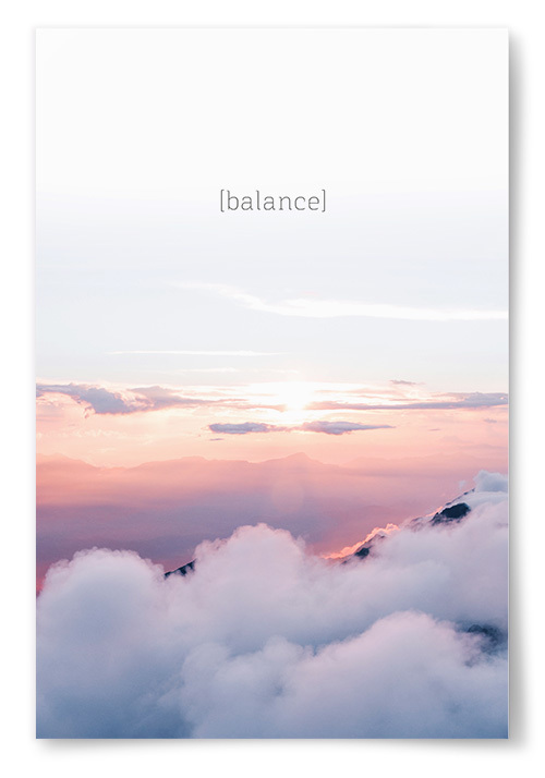 Poster &quot;Balance&quot;