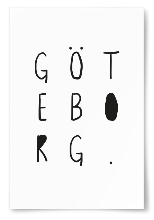 Poster Gteborg Text