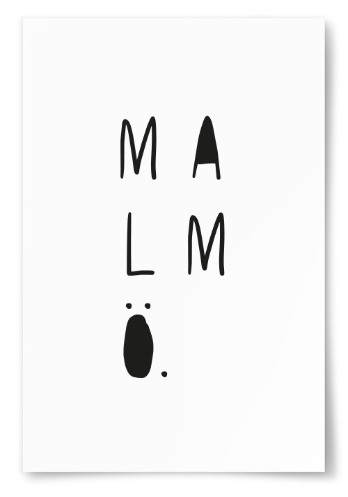 Poster Malm Text