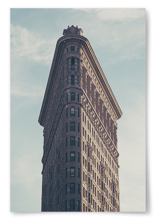 Poster Flatiron Building Vertikal 