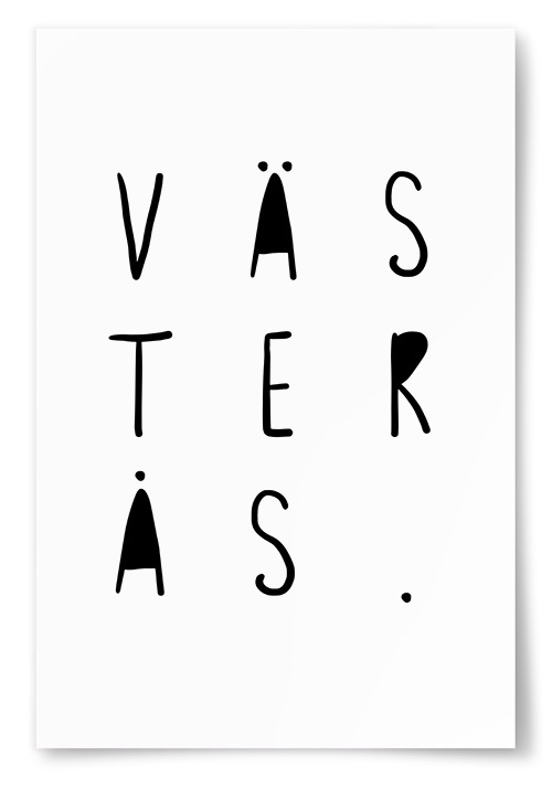 Poster Västerås Text