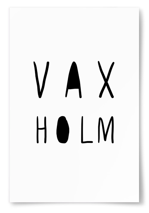 Poster Vaxholm Text