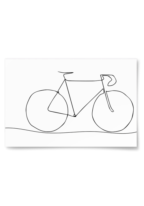 Poster Cykel Skiss 