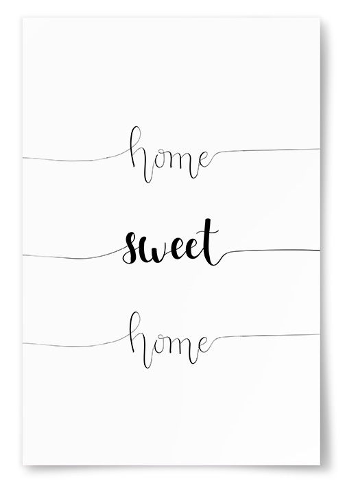 Poster &quot;Home Sweet Home&quot;