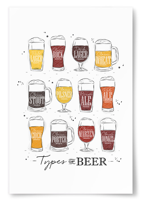 Poster Types Of Beer