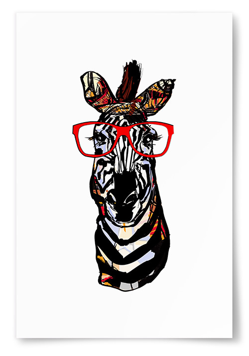 Poster Zebra Konst 