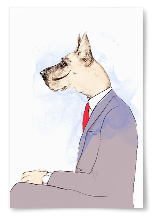Poster Tecknad Hund
